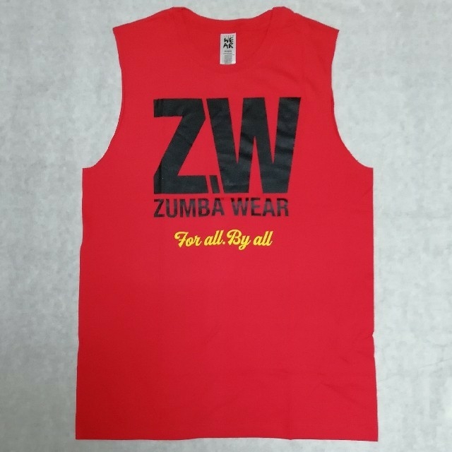 Zumba(ズンバ)の去年購入ZW-Zumba For All Muscle タンクトップ赤 メンズのトップス(タンクトップ)の商品写真