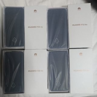 アンドロイド(ANDROID)の新品未使用 HUAWEI P30 lite 4台セット SIMフリー(スマートフォン本体)