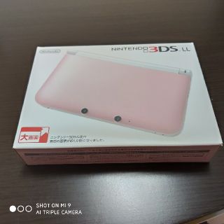 3DS LL ピンクホワイト　箱説有り(携帯用ゲーム機本体)