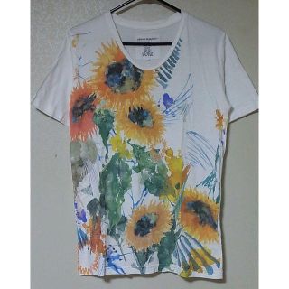 アーバンリサーチ(URBAN RESEARCH)のアーバンリサーチ 花柄 半袖 コットン レーヨン Tシャツ ひまわり ヒマワリ(Tシャツ/カットソー(半袖/袖なし))