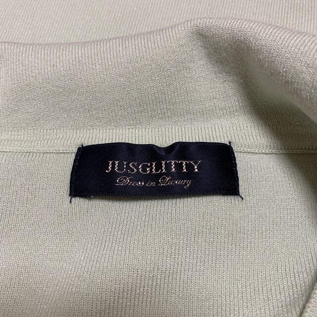 JUSGLITTY(ジャスグリッティー)のオフショル風アシメニット レディースのトップス(ニット/セーター)の商品写真
