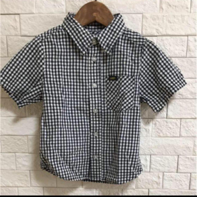 Lee(リー)の《美品》LEE ブロックチェック半袖シャツ 110 キッズ/ベビー/マタニティのキッズ服男の子用(90cm~)(ブラウス)の商品写真