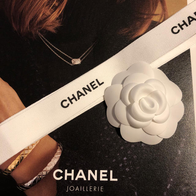 CHANEL(シャネル)のシャネル リボンとカメリア レディースのバッグ(ショップ袋)の商品写真