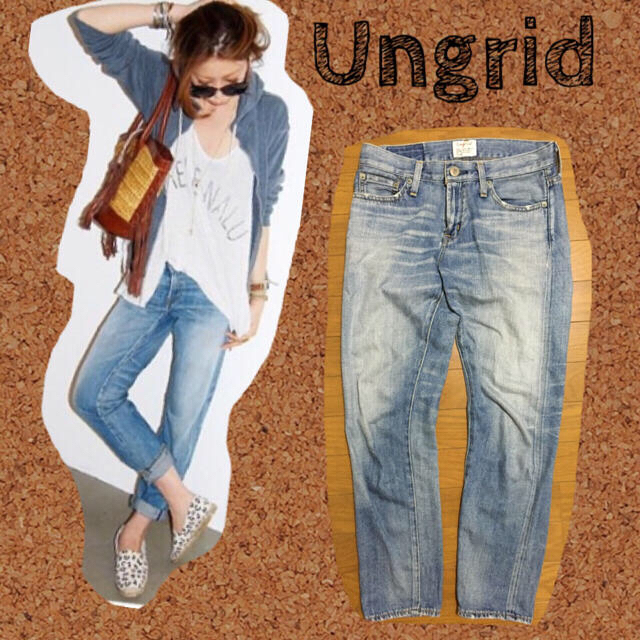 Ungrid(アングリッド)のUngridセルビッチボーイズデニム レディースのパンツ(デニム/ジーンズ)の商品写真