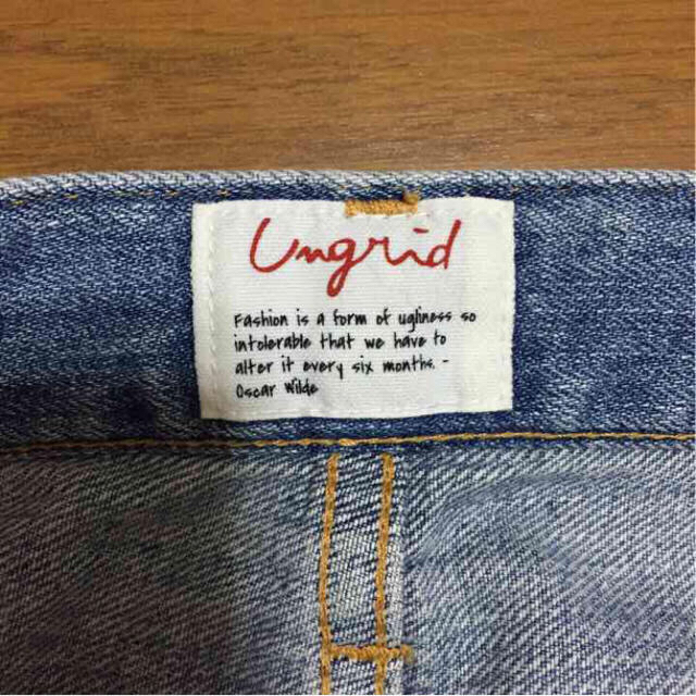 Ungrid(アングリッド)のUngridセルビッチボーイズデニム レディースのパンツ(デニム/ジーンズ)の商品写真