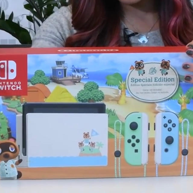 Nintendo Switch(ニンテンドースイッチ)のNintendo Switch あつまれどうぶつの森セット エンタメ/ホビーのゲームソフト/ゲーム機本体(家庭用ゲーム機本体)の商品写真