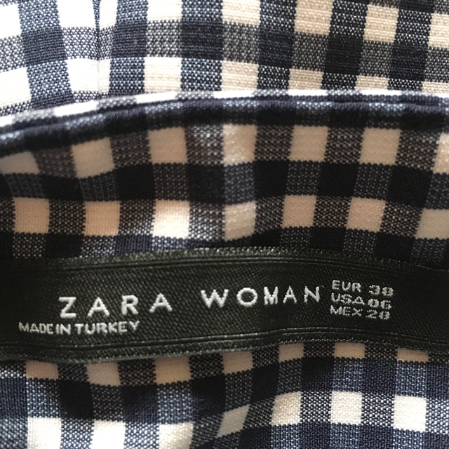 ZARA(ザラ)のZARA ギンガムチェックパンツ レディースのパンツ(カジュアルパンツ)の商品写真