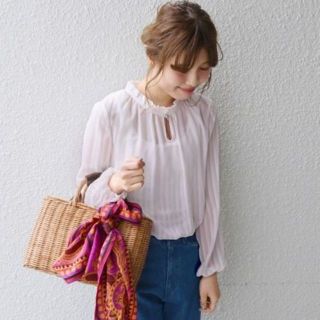 シップスフォーウィメン(SHIPS for women)のSHIPS Khaju 2WAYスタンドフリルブラウス(シャツ/ブラウス(長袖/七分))