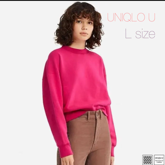 UNIQLO(ユニクロ)のUNIQLO U ピンクスウェット レディースのトップス(トレーナー/スウェット)の商品写真