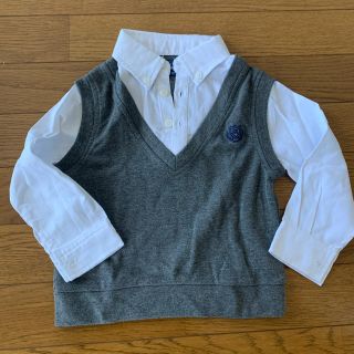 マザウェイズ(motherways)の<送料無料>入園式　結婚式　七五三　Yシャツベスト　95.5cm(Tシャツ/カットソー)