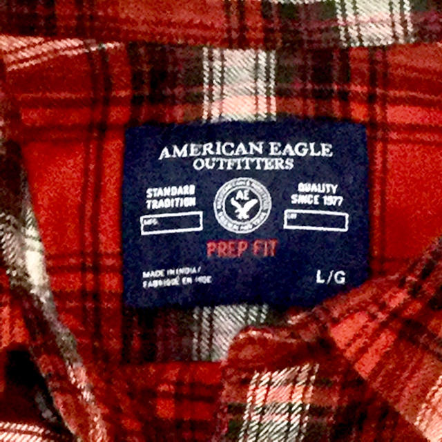 American Eagle(アメリカンイーグル)のチェックシャツ ネルシャツ ★ アメリカンイーグル ★Lサイズ メンズのトップス(シャツ)の商品写真