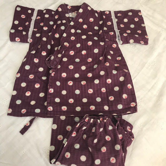 甚平　サイズ90 キッズ/ベビー/マタニティのキッズ服女の子用(90cm~)(甚平/浴衣)の商品写真