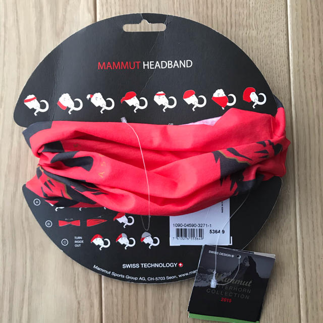 Mammut(マムート)の【新品】【入手困難】マムート　MAMMUT ヘッドバンド　多機能バンド スポーツ/アウトドアのアウトドア(登山用品)の商品写真