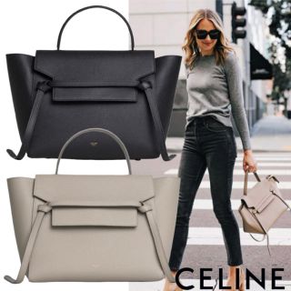 celine - CELINE セリーヌ ベルトバッグ ミニ グレインドカーフスキン