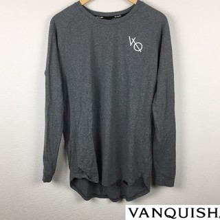 ヴァンキッシュ(VANQUISH)の美品 VANQUISH ヴァンキッシュ 長袖Tシャツ グレー サイズM(Tシャツ/カットソー(七分/長袖))