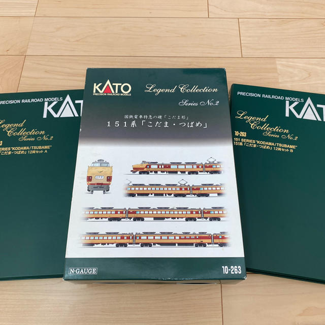 KATO`(カトー)のNゲージ レジェンドコレクションNo.2 151系 こだま・つばめ 12両セット エンタメ/ホビーのおもちゃ/ぬいぐるみ(鉄道模型)の商品写真