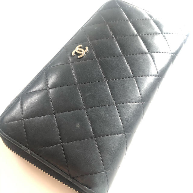 正規品 シャネル CHANEL 長財布  ブラック