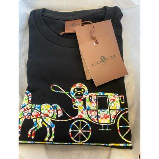 コーチ(COACH)のBAPE COACH Tシャツ　ブラック　Lサイズ(Tシャツ/カットソー(半袖/袖なし))