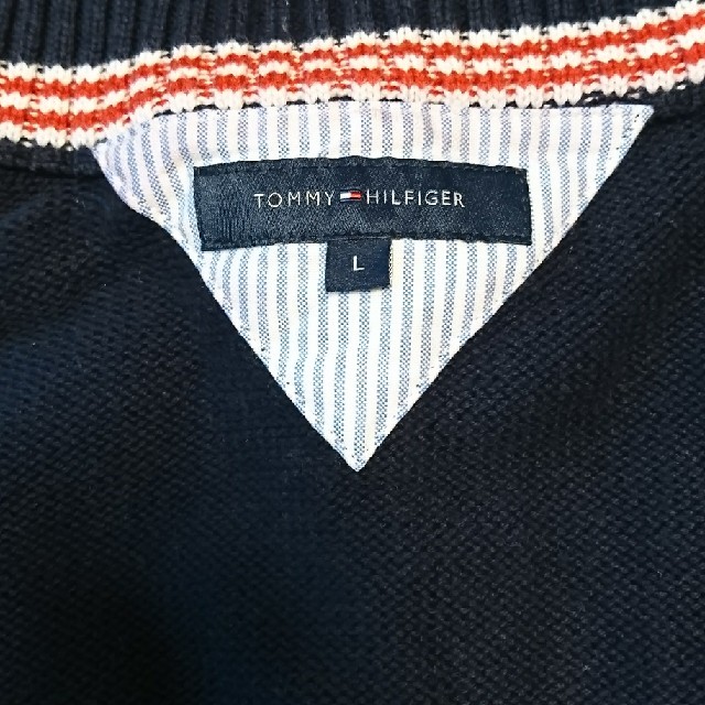 TOMMY HILFIGER(トミーヒルフィガー)のTOMMY HILFIGER コットンニット セーター L メンズのトップス(ニット/セーター)の商品写真