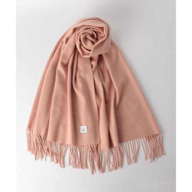 UNITED ARROWS(ユナイテッドアローズ)の6 ROKU CASHMERE WOOL SOLID STOLE ライトピンク レディースのファッション小物(ストール/パシュミナ)の商品写真