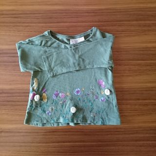 ザラキッズ(ZARA KIDS)のZARAbabygirl  カットソー86センチ 12-18size 女の子(シャツ/カットソー)