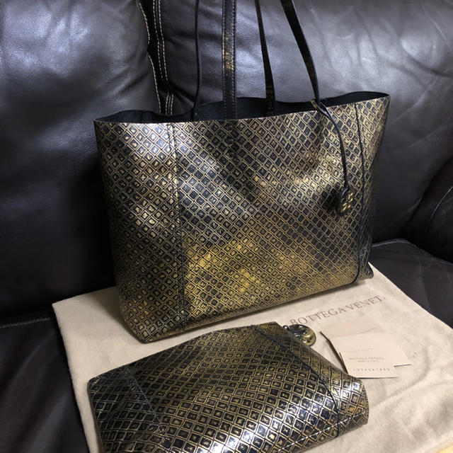 トートバッグBOTTEGA VENETA / INTRECCIOMIRAGE ポーチset