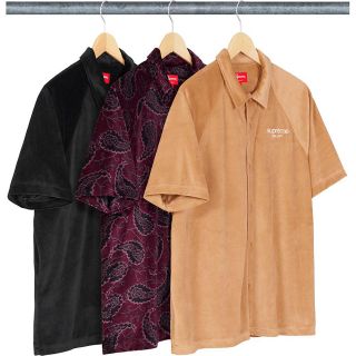 シュプリーム(Supreme)の supreme velour S/S Shirt(シャツ)