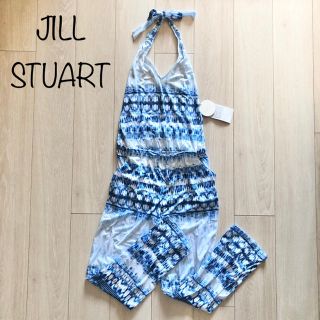 ジルスチュアート(JILLSTUART)の新品 ジルスチュアート 水陸両用 エスニック コンビネゾン サロペット BL M(水着)