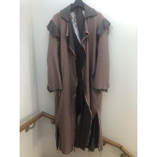 sulvam  19ss オーバー切りっぱなしコート