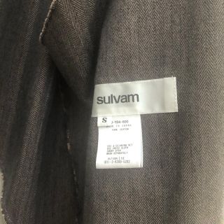 sulvam  19ss オーバー切りっぱなしコート