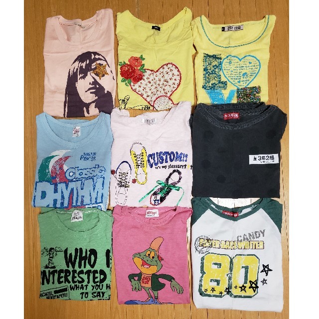 OLIVEdesOLIVE(オリーブデオリーブ)の9点Tシャツまとめ売り 女の子向け レディースのトップス(Tシャツ(半袖/袖なし))の商品写真