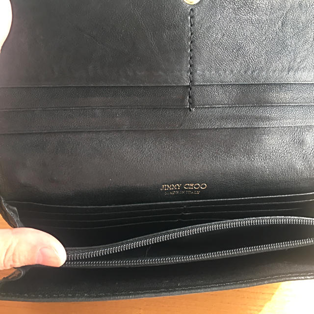 JIMMY CHOO(ジミーチュウ)の外出自粛セール☆ジミーチュウ　ブラック　長財布 レディースのファッション小物(財布)の商品写真