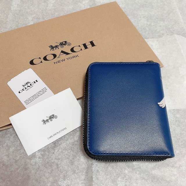 COACH(コーチ)の最新モデル　新品　COACH　レア　ダルメシアン　101匹わんちゃん　ブルー メンズのファッション小物(長財布)の商品写真