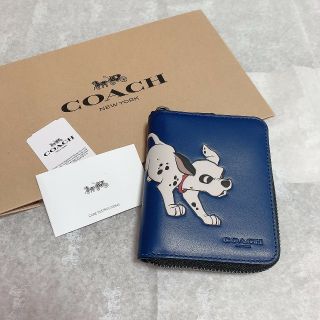 コーチ(COACH)の最新モデル　新品　COACH　レア　ダルメシアン　101匹わんちゃん　ブルー(長財布)