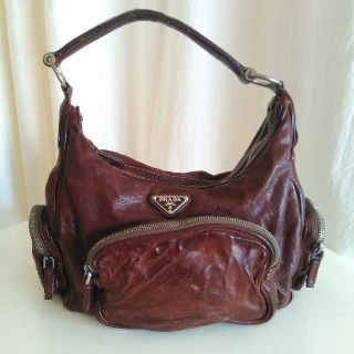 プラダ(PRADA)の【SALE】PRADA プラダ ウォッシュドレザーワンショルダー(ショルダーバッグ)