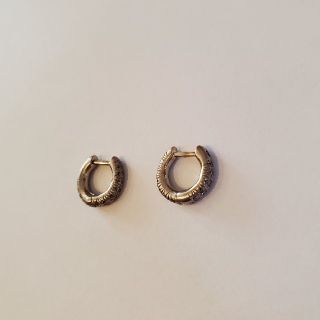 hum 【humete】ダイヤフープピアス