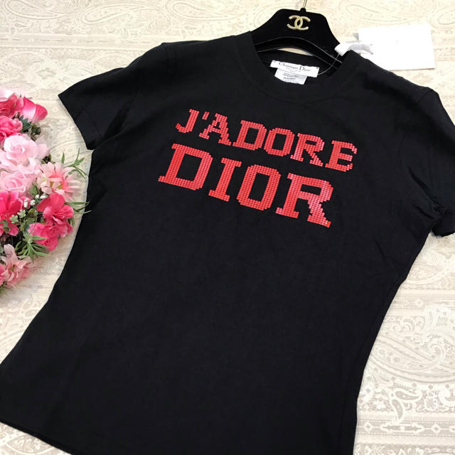 Christian Dior(クリスチャンディオール)のディオール♡ロゴ Tシャツ♡ブラック レディースのトップス(Tシャツ(半袖/袖なし))の商品写真