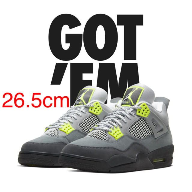 NIKE AIR JORDAN 4 95 NEON 26.5cm