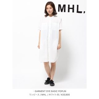 マーガレットハウエル(MARGARET HOWELL)のMHL エムエイチエル　ワンピース(ひざ丈ワンピース)