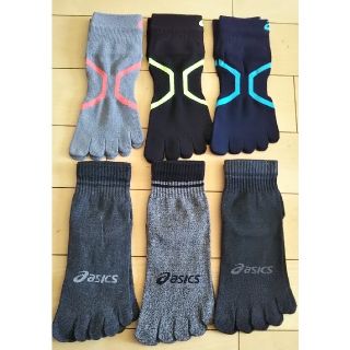 アシックス(asics)のアシックス 五本指ソックス 24~26 ６足セット① asics(ソックス)