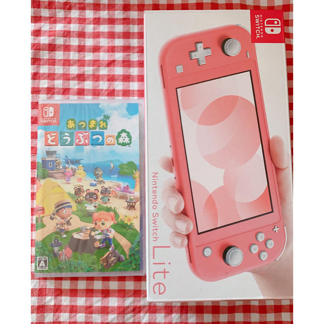 Switch Lite コーラルピンク どうぶつの森セット