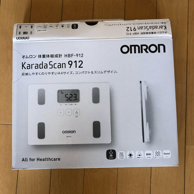 OMRON(オムロン)のオムロン　体重体組成計　HBF-912 スマホ/家電/カメラの美容/健康(体重計/体脂肪計)の商品写真