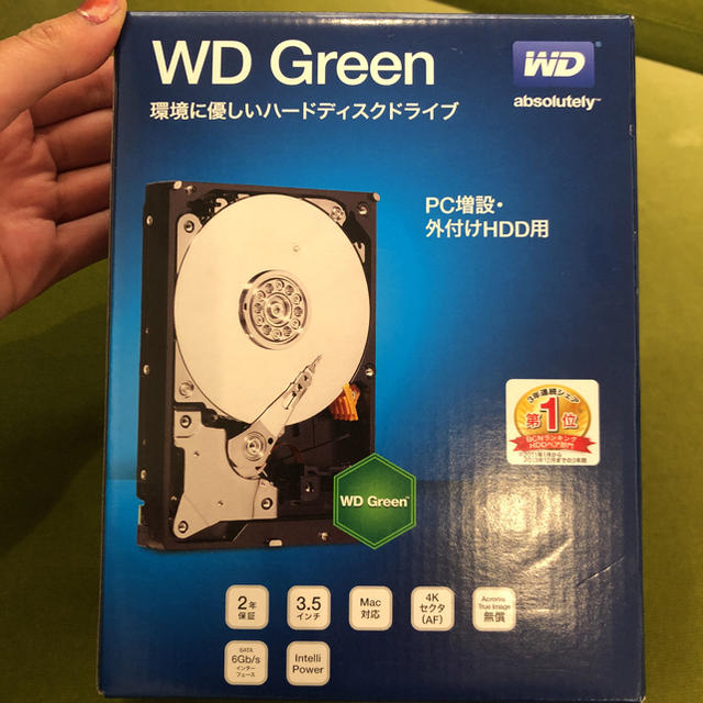【新品】WD HDD 内蔵ハードディスク 3.5インチ 2TB Green