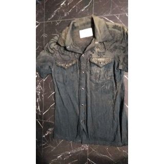 エスニック柄グラデーション半袖シャツ/ガーゼ総柄古代エジプトバティックペイズリー(シャツ)