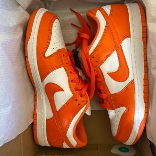 ナイキ(NIKE)のNIKE dunk low orange US8(スニーカー)