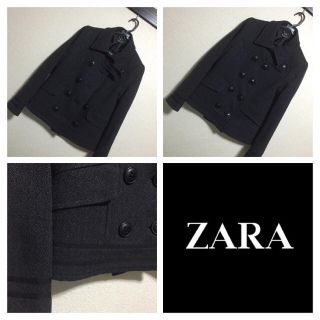 ザラ(ZARA)の☆美品☆ピーコート☆ダークグレー☆(ピーコート)