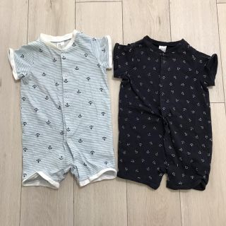 エイチアンドエム(H&M)のH&M ロンパース 74㎝（2着）(ロンパース)