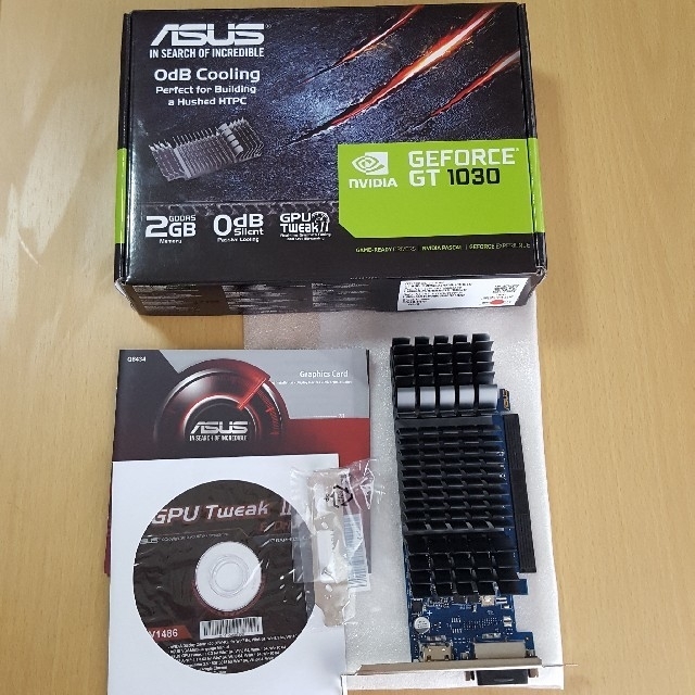 ASUS GT1030-SL-2G-BRK ビデオカード