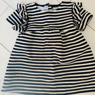 ザラキッズ(ZARA KIDS)のZARAキッズ　ワンピース　ボーダー　(ワンピース)