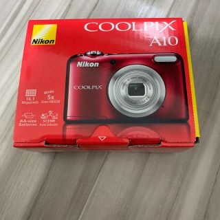 ニコン(Nikon)のふくラン♪様専用Nikon COOLPIX A10 レッド(コンパクトデジタルカメラ)